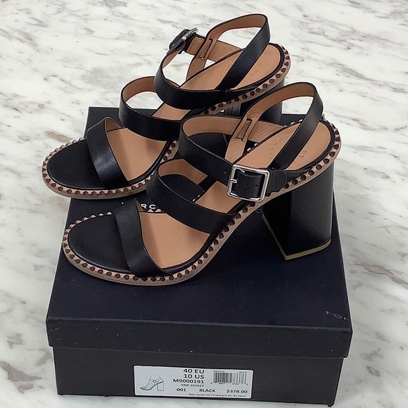 Marc by Marc Jacobs strappy block heel shoes - Picture 1 of 8